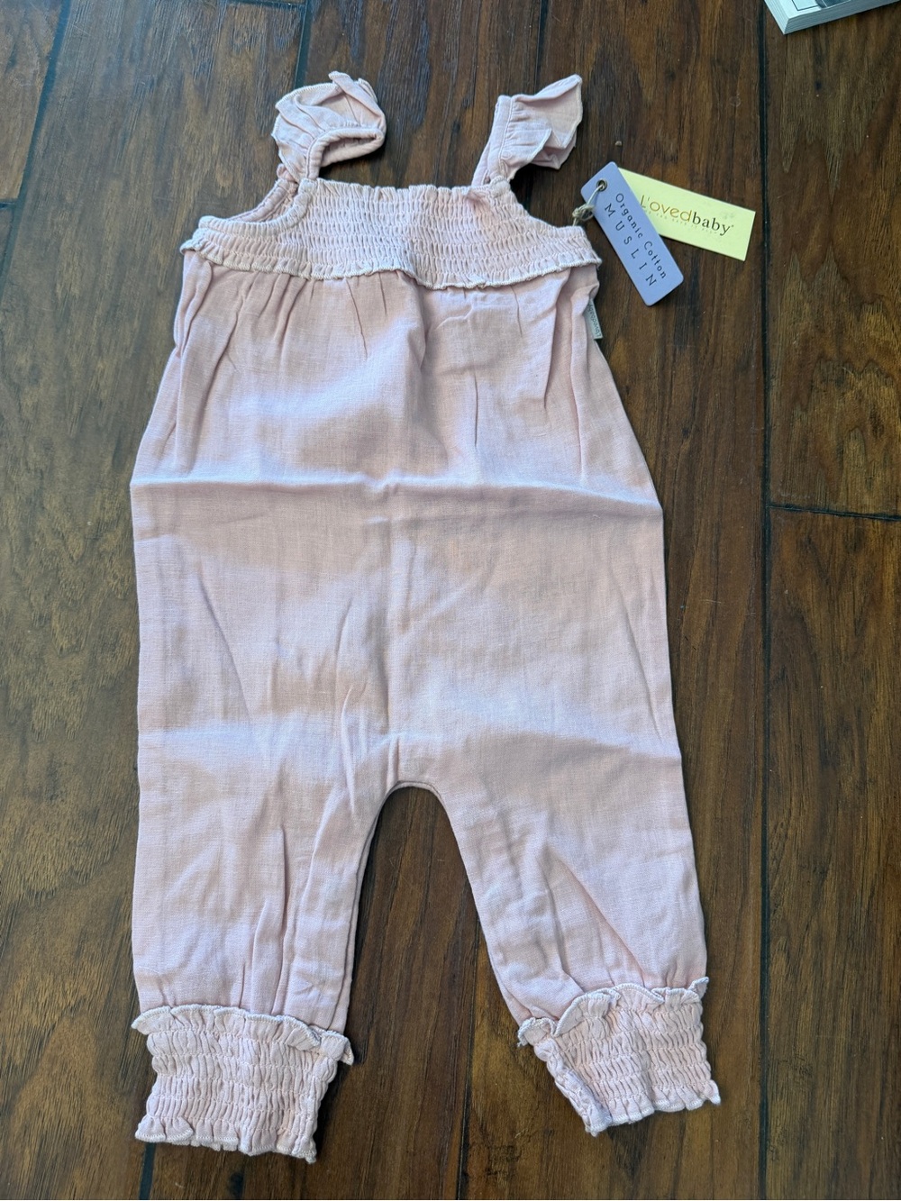 2T NWT L'ovedbaby Girls Muslin Sleeveless Romper-Rosewater Pink - Picture 4 of 5